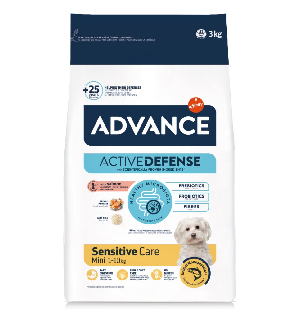 Advance Dog Mini Sensitive Somon & Orez, 3 kg