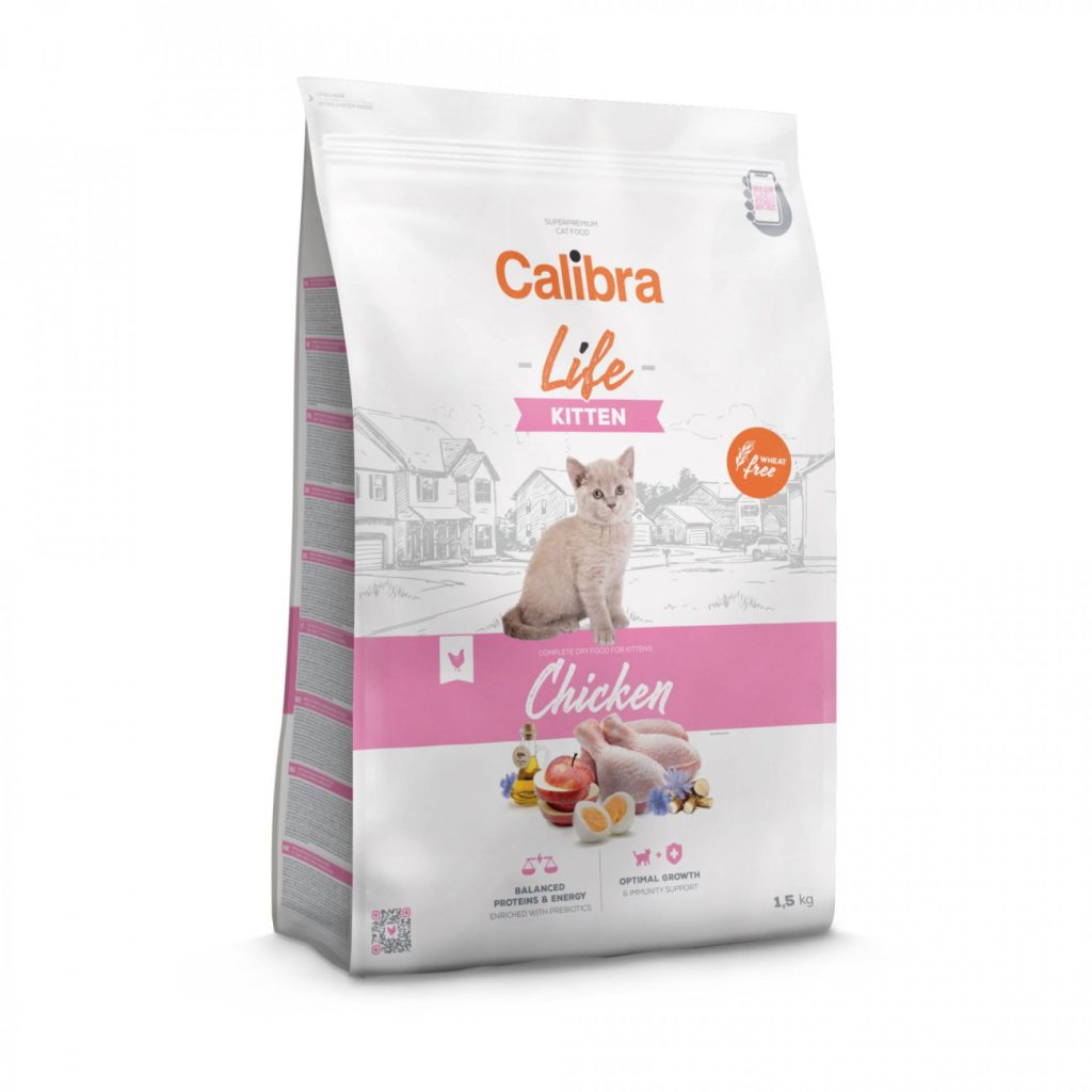Hrana uscata pisici, Calibra Cat Life Kitten Chicken 1.5 kg