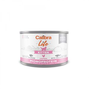 Hrana umeda pisici, Calibra Cat Life Can Kitten Chicken 200 g