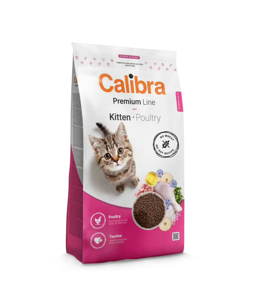 Hrana uscata pisici, Calibra Cat Premium Line Kitten Poultry 2 kg