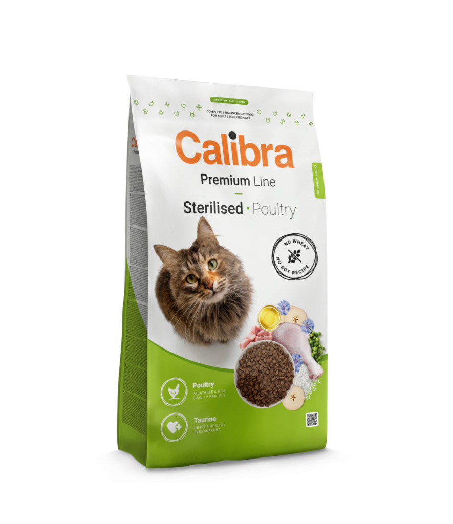 Hrana uscata pisici, Calibra Cat Premium Line Sterilised Poultry 2 kg