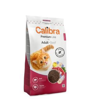 Hrana uscata pisici, Calibra Cat Premium Line Adult Beef 10 kg