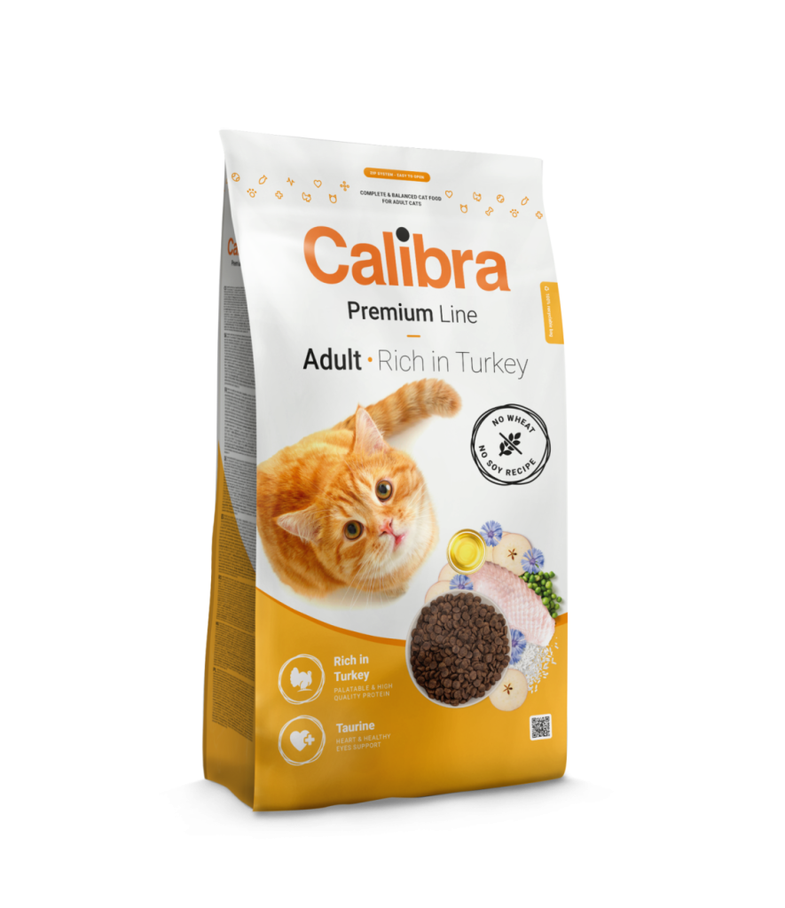 Hrana uscata pisici, Calibra Cat Premium Line Adult Turkey 2 kg