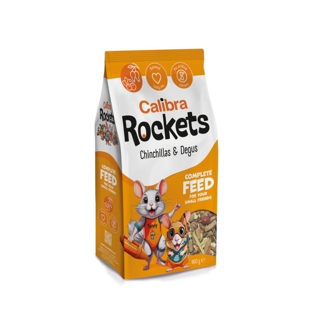 Calibra Rockets Mix chinchilla și degu 900 g