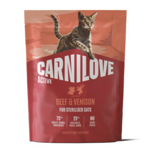 Hrana uscata pisici, Carnilove Active Cat Dry Beef & Venison Sterilised Adult All Breeds 400 g
