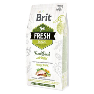 Hrana uscata pentru caini, Brit Fresh Duck and Millet Active 2.5 kg
