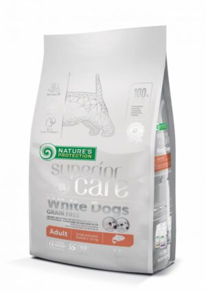 Natures Protection Superior Care White Dogs Small&Mini Grain Free, Somon, 10 kg