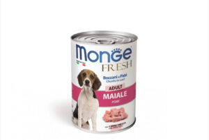 Monge Fresh Chunks Adult - Hrana umeda caini super-premium - Porc - 400g