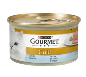 GOURMET GOLD MOUSSE CU TON,Hrana Umeda Pisici, 85g