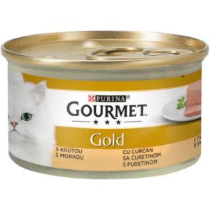 GOURMET GOLD MOUSSE CU CURCAN,Hrana Umeda Pisici, 85g