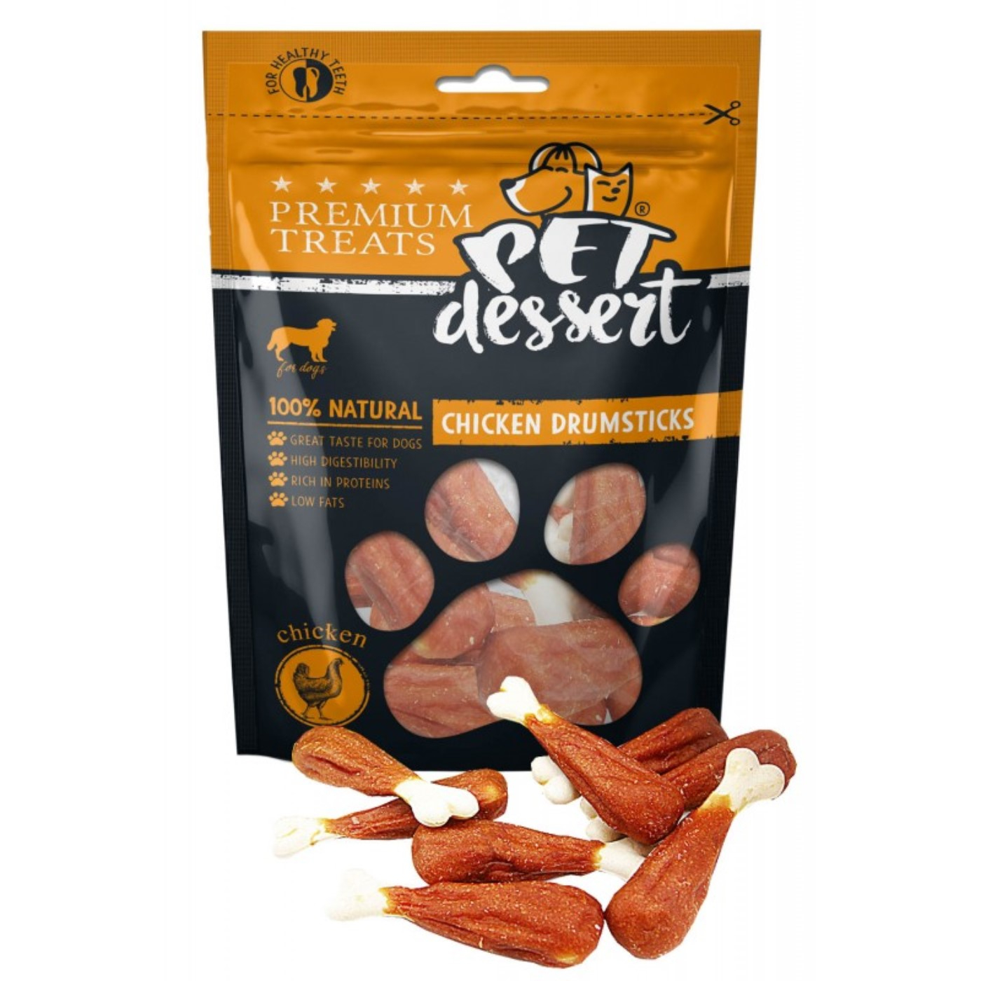 Pet's Dessert Chicken Drumsticks, 80 g