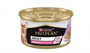 Conserva hrana umeda pisici, Pro Plan Delicate cu Curcan, 85 g