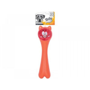 Jucarie din cauciuc pentru caini, ROB M-PETS, portocaliu, 23.5 x 6.5 x 6.5 cm