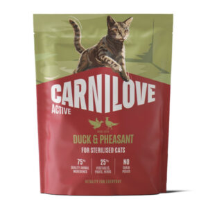 Hrana uscata pisici, Carnilove Active Cat Dry Duck & Pheasat Sterilised Adult All Breeds 400 g