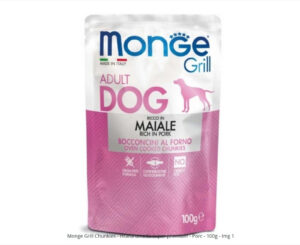 Monge Grill Chunkies - Hrana umeda caine super-premium - Porc - 100g