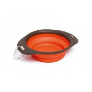 Bol de exterior pliabil pentru caini M-PETS, 20,5x15,5x5,5 cm, 420ml