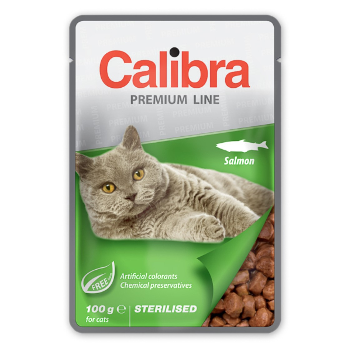 Hrana umeda pisici, Calibra Cat Pouch Premium Line Sterilised Salmon 100 g