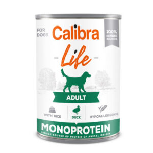 Hrana umeda caini, Calibra Dog Life Adult Duck with Rice 400 g