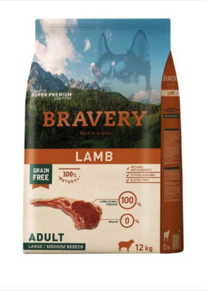 Hrana Uscata Caini, Bravery , Adult Medium large Miel, 12kg