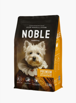 NashiDay Noble Premium hrană uscată pentru câini talie mica, cu pui și orez, 1.5kg