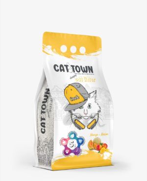 Asternut Igienic Cat Town Mango si Pepene Galben pentru Pisici 5 l