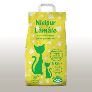Asternut igienic bentonita pentru pisici, Nisipur, Lamaie, 5 kg