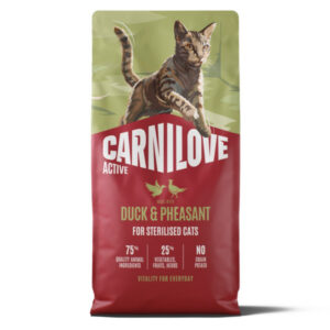 Hrana uscata pisici, Carnilove Active Cat Dry Duck & Pheasat Sterilised Adult All Breeds 6 kg