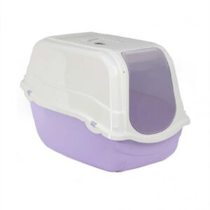 Litiera acoperita pentru pisici MPB Romeo cu filtru lila 57x39x41(h)cm