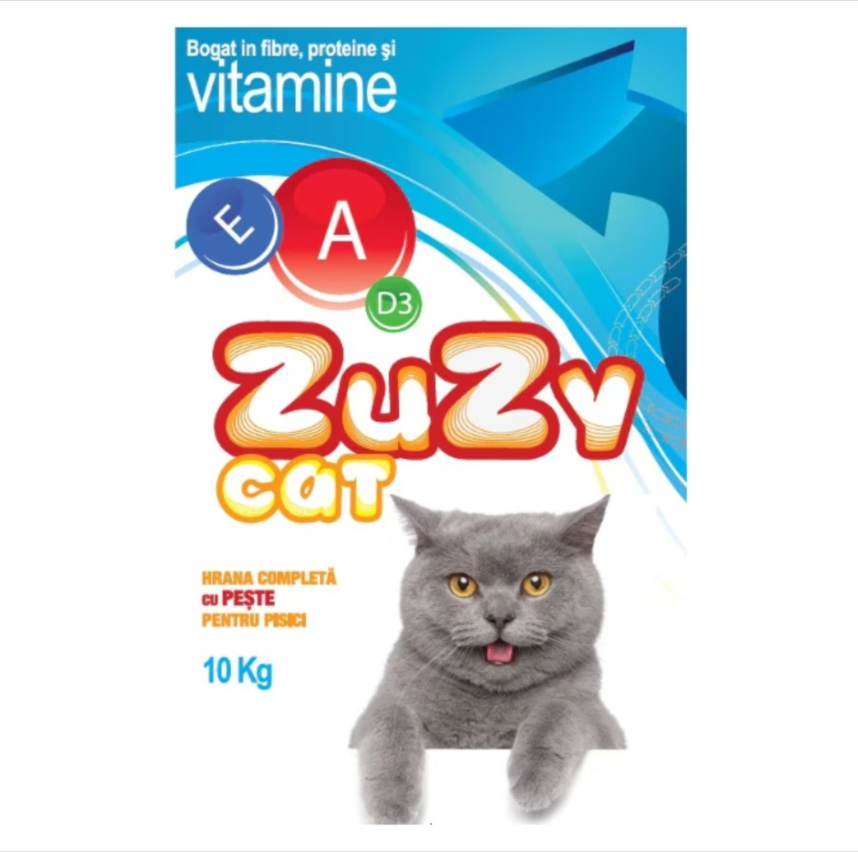 Hrana uscata pentru pisici adulte Zuzy Cat Peste, 10kg
