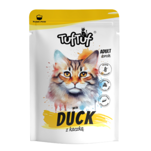Hrana umeda pisici, TUF TUF CATcu RATA- plic 300G