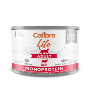 Hrana umeda pisici, Calibra Cat Life Can Adult Beef 200 g
