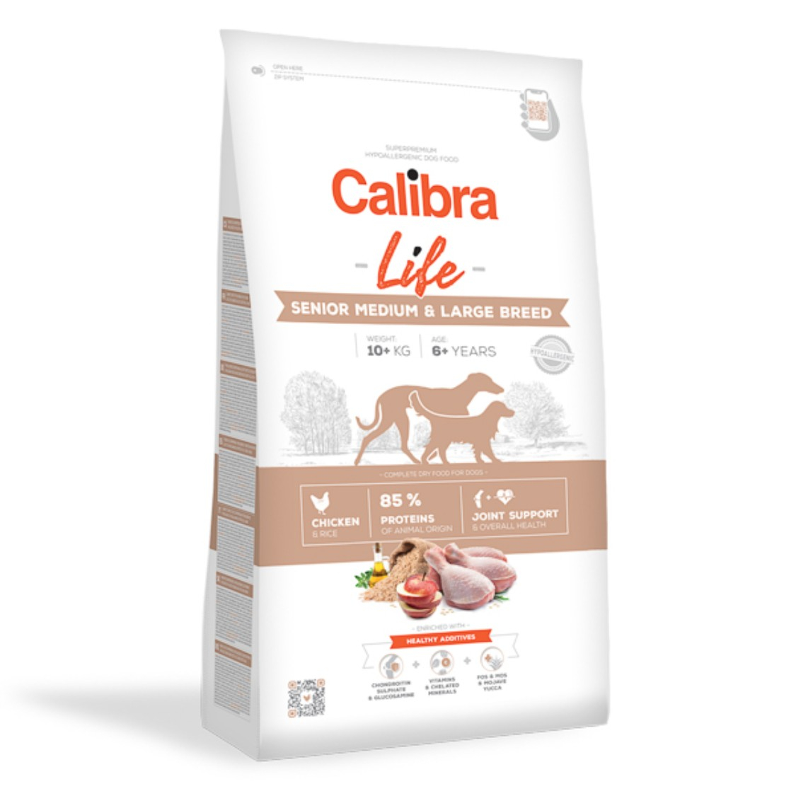 Hrana uscata caini, Calibra Dog Life Senior Medium & Large Chicken 12 kg