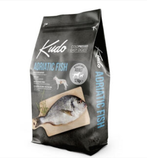Kudo Adult Mediu-Maxi - Hrana uscata caini, presata la rece - Peste - 12kg