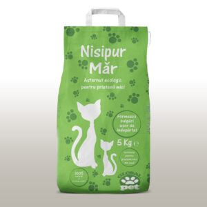 Asternut igienic bentonita pentru pisici, Nisipur, Mar, 5 kg