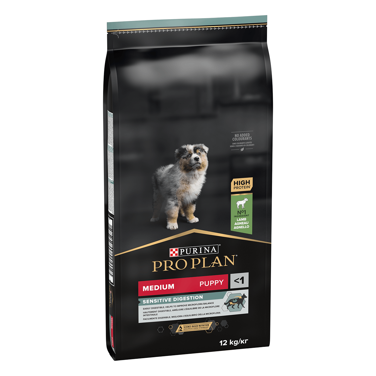 Pro Plan OptiDigest Medium Puppy Sensitive Digestion Lamb, 12 kg