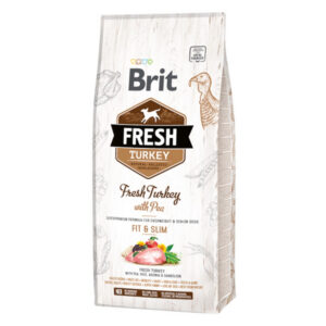 Hrana uscata pentru caini, Brit Fresh Turkey and Pea Light Fit and Slim 12 kg