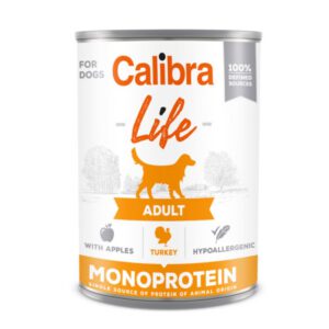 Hrana umeda caini, Calibra Dog Life Turkey with Apples 400 g