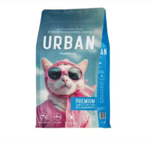 Hrana Uscata pentru Pisici Sterilizate, NashiDay Premium Urban, Somon si Orez, 1.5 kg
