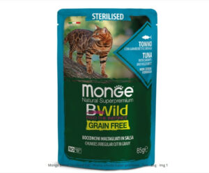 Monge BWild Sterilised Cat - Hrana umeda pisici super-premium - Ton - 85g