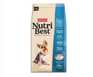 Hrana uscata pentru caini talie mica Nutribest Adult Mini, Pui si Orez, 10 kg