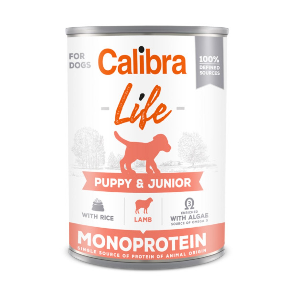 Hrana umeda caini, Calibra Dog Life Puppy & Junior Lamb & Rice 400 g