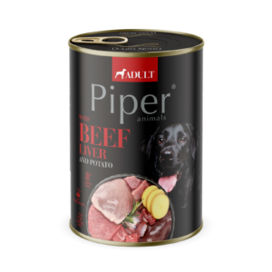 Piper Adult, Hrana Umeda, Ficat de Vita si Cartofi, 400 g