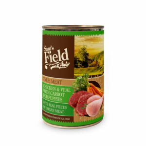 Hrana Umeda caine, Sam/'s field true meat chicken & veal with carrot for puppies 400gr