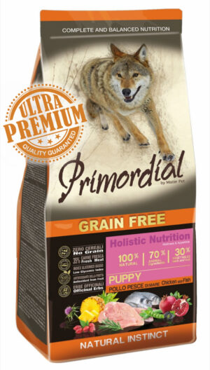 Primordial Grain-Free Holistic Dog Puppy Chicken&Sea Fish Super Premium 12kg