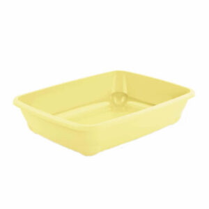Litiera pentru pisici MPB Birba Mini, 30x31x9h cm, Galben