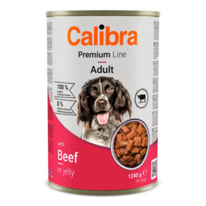 Hrana umeda caini, Calibra Dog Premium Can with Beef 1240 g