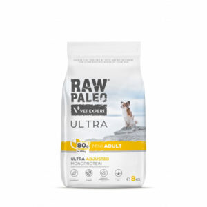 Hrană uscată pentru câini Raw Paleo Ultra Turkey Mini Adult 8kg