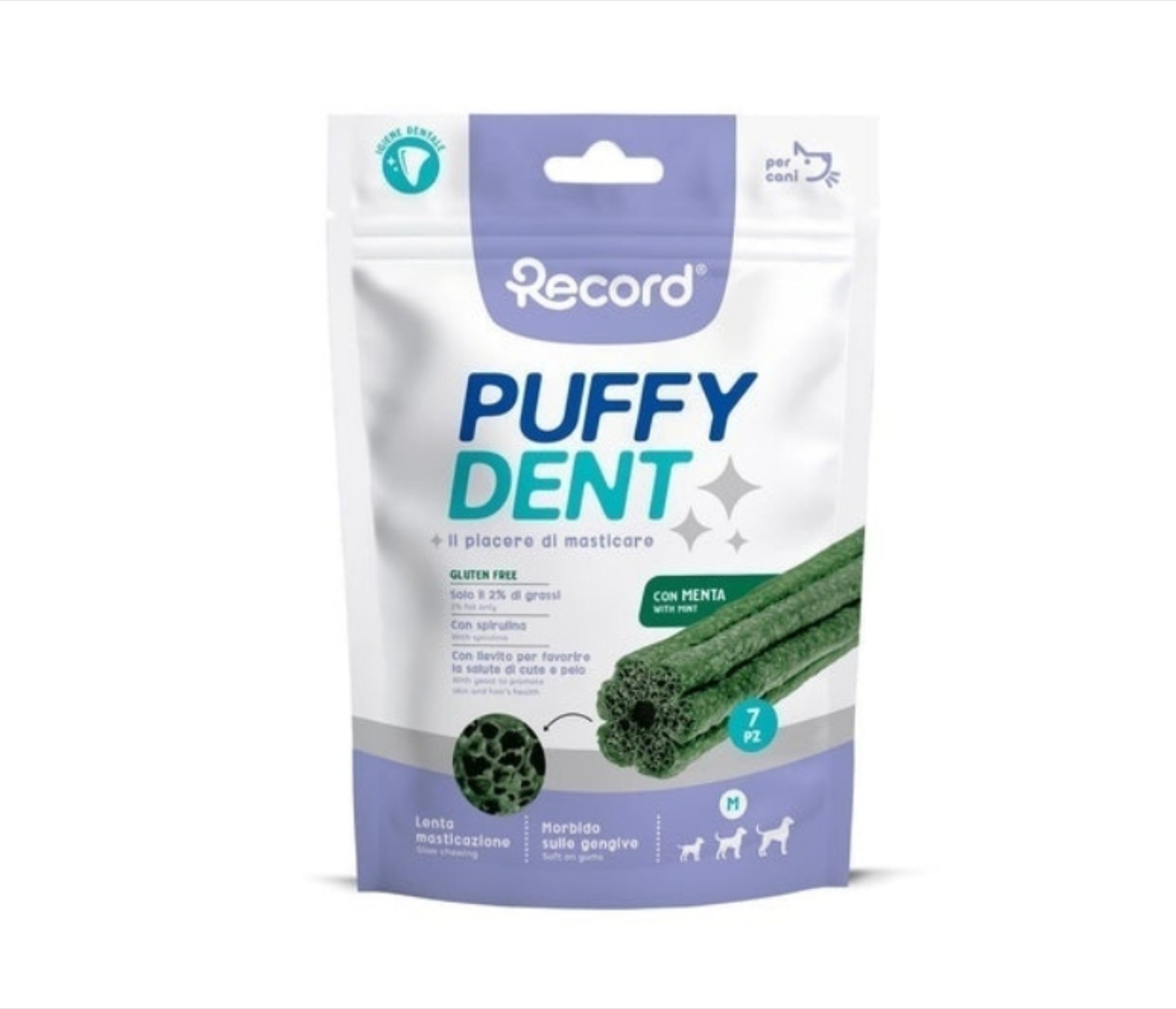 Recompense caini - PuffyDent cu Menta - 105 g