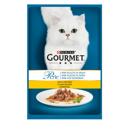 GOURMET PERLE CU PUI ÎN SOS, 85g
