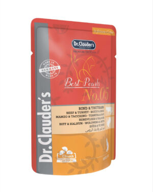 Hrana umeda pisica cu vita si curcan Dr Clauder, 100 g
